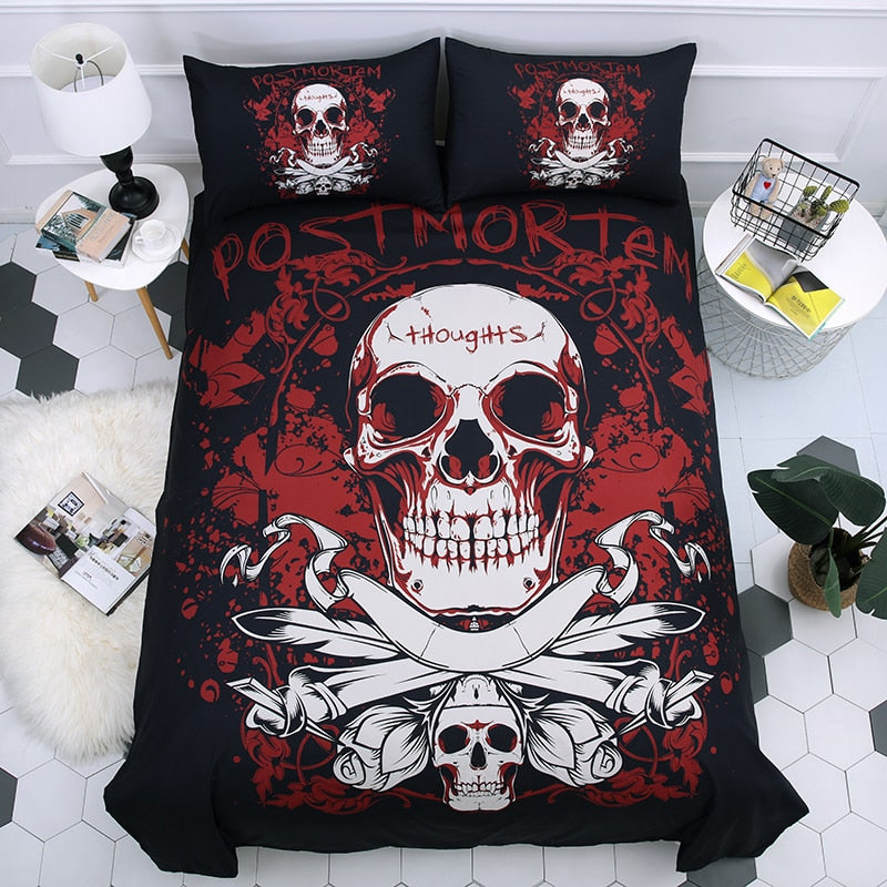 Skull 3D Printing Bedding Set Duvet Covers Set