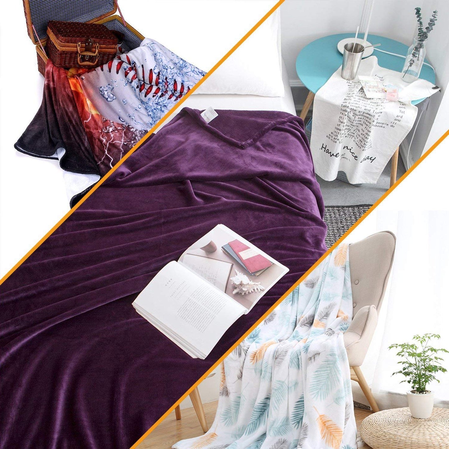 Sugar Skull Decor Throw Catrina Calavera Featured Figure Ornaments Macabre Remember the Dead Warm Microfiber Blanket