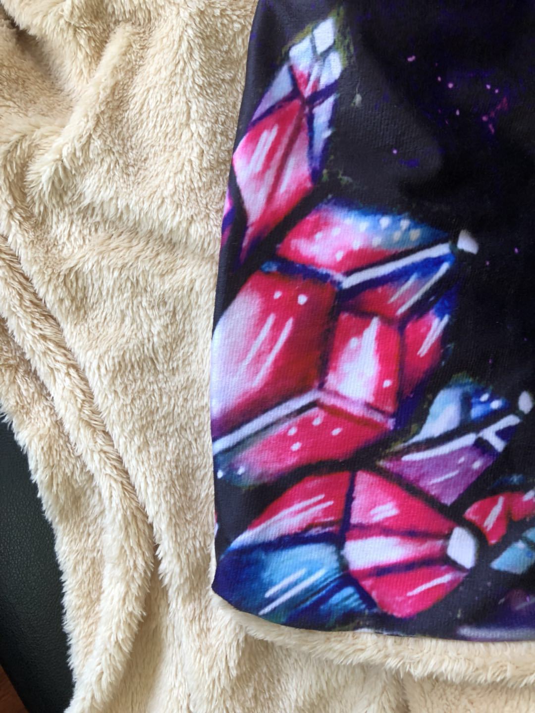 Sugar Skull Flower Hooded Blanket