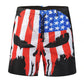 Summer Men Beach Shorts Trousers Skull Punisher USA Flag 3D Print Fashion Men's Bermuda Board Shorts Fitness Sweatpants