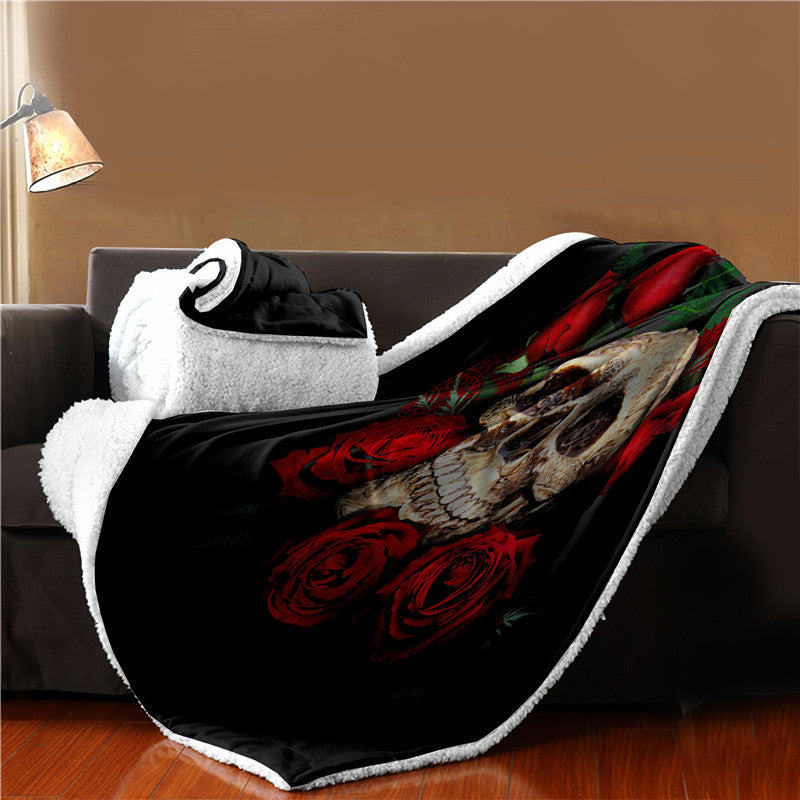 Super Soft Skull Bone Tapestry Wall Bedspread Beach Towel Mat Blanket Table Beach Towel