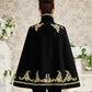Original New Brand Autumn and Winter Navy Black Double Breast Elegant Women Cape Cloak Poncho Coat Women