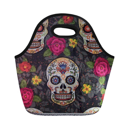 Family Picnic Insulated bag Ghost Sugar Skull Thermal Lunchbox