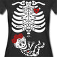Tee Shirts Hipster Crew Neck Graphic Skeleton Sugar Skull