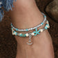 Tenande Bohemian Shell Beads Starfish Anchor Anklets Bracelets for Women Beach Leg Chain Ankle Chain Sandals Foot Jewelry