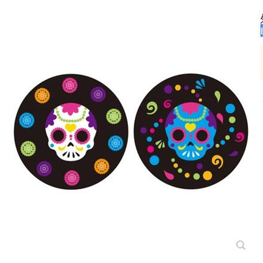 Theme plastic dessert  plate fruit plate candy skull shape Halloween special plates