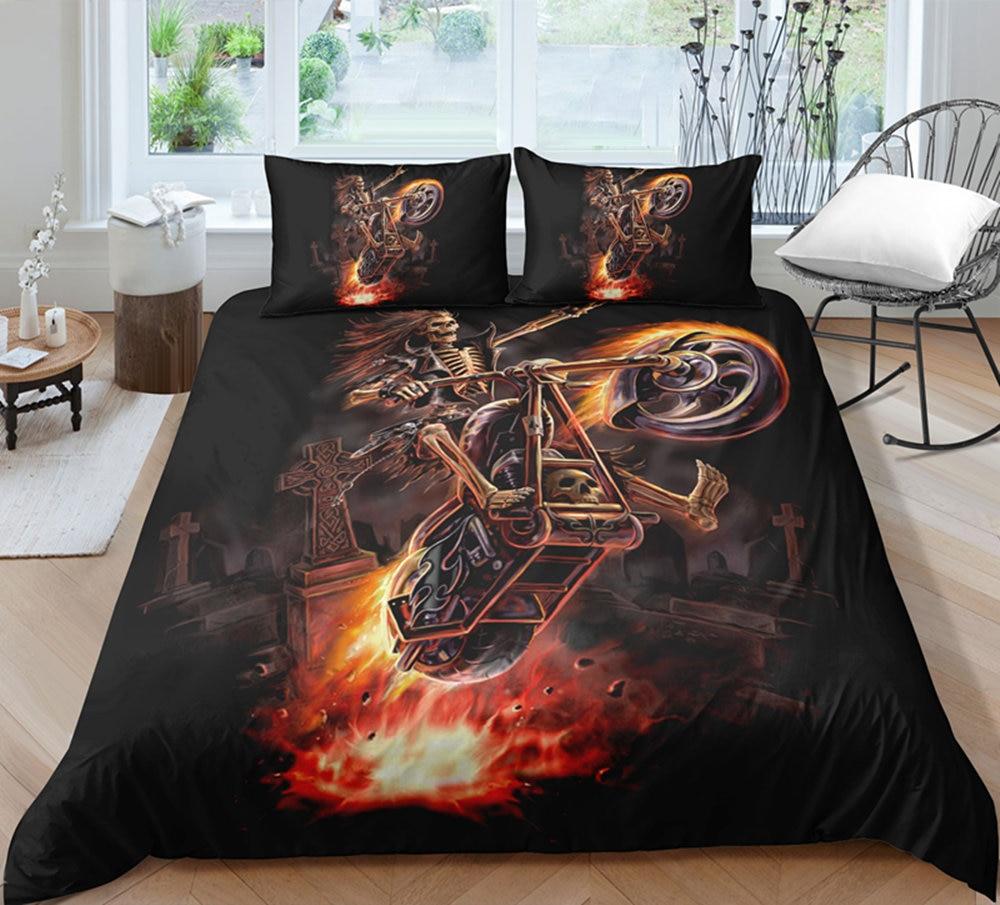 Unique Designed Skull Bedding Set Popular Hot Duvet Cover Set