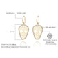 Trendy Gold Skull Jewelry for Women Flower Skeleton Crystal Earring