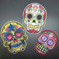 Big Size Skull Flower Bohemia Iron On Embroidered Clothes Patches For Clothing Girl Woman