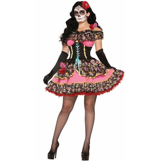 Umorden Womens Dia de los Muertos Day of the Dead Senorita Costume