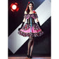 Umorden Womens Dia de los Muertos Day of the Dead Senorita Costume