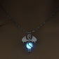 Vintage Christmas Gift Game of Throne Dragon Punk Luminous Pendant Necklace Glow in the Dark 3 Colors Cute Sweater Chain