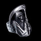 Vintage Punk Style Grim Reaper Skull Ring Stainless Steel