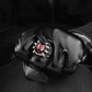 Fashion Stainless Steel Skull Rings Women Ring Silvery Ring Man's Popular Punk Red Jewelry Claw Finger Circle R-128