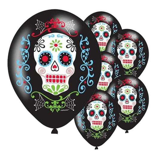 Set of 50pcs Sugar skull Balloons