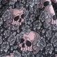 Pink Skull Print Halloween Dress Women Autumn Vintage Dress
