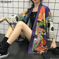 Summer Japanese Harajuku Kimono Skull