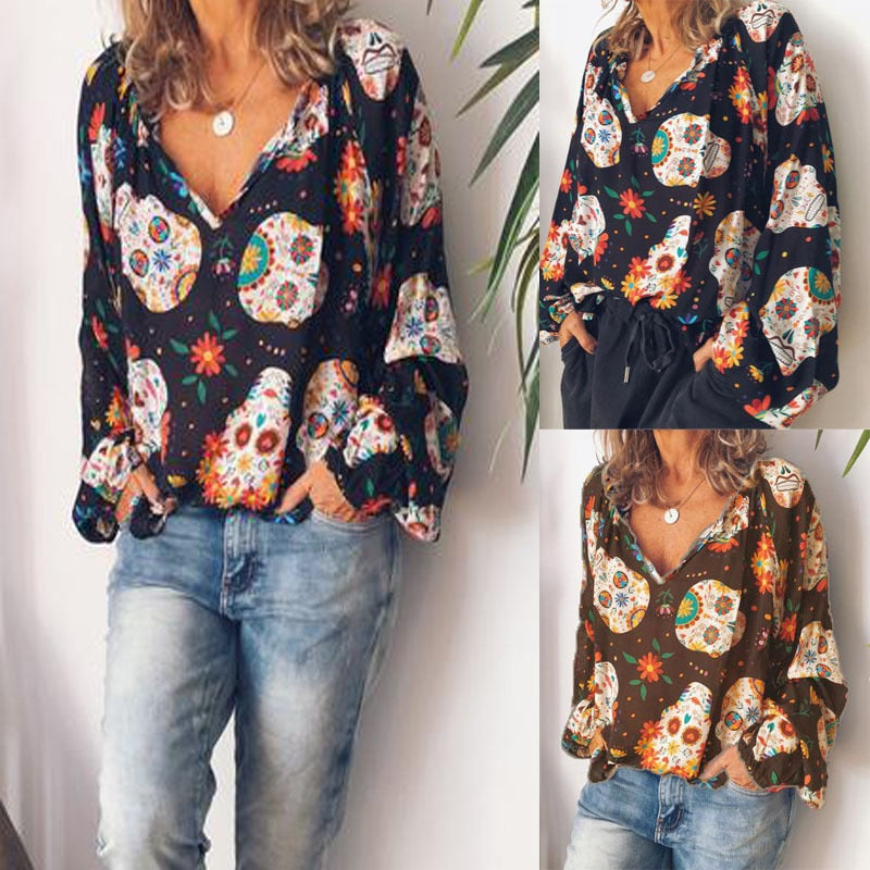 Women Blouses Spring Summer Fashion Long Sleeve