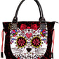 Women Lady Girl Sugar Skull Kitty Cat Candy Handbag School Shoulder Bag Gothic Punk Rockabilly