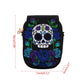 Women Skull Rose Handbag Canvas Embroidery Ethnic  Shoulder Bag