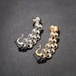 Exquisite Crystal Peacock Ear Cuff  Fashion Gothic Hook Clip Left Earcuffs Women No  Pierced Jewelry Earring