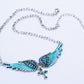Angel Wing Cross Choker Necklace Guardian Women Biker Crystal Jewelry Gifts