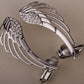 Angel Wings Ear Wrap Clip Cuff Earrings Australian Crystal Women Biker Jewelry Gifts Gold Silver Color Dropshipping SC08