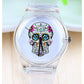 Skull Dial Transparent Silicone Wrist Watch