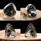 925 Silver World War II Soldier Anniversary Mens Rings Punk Rock Vintage Adjustable Size Skull Ring Biker Men Jewelry