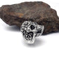 Vintage Europe Silver-Color Stainless Steel Skull Rings Party Men Ring Rock Punk Rings Jewelry