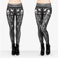 Black Skull Fashion Women Clothing fitness legging Digital 3D Printing Punk Legging Pants Causal Leggings
