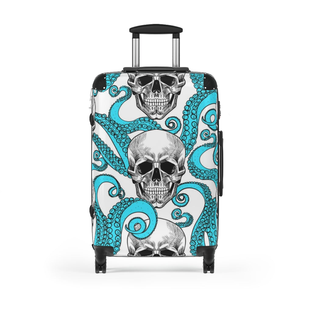 Gothic skull Suitcases luggages, awesome skull suitcase luggage, skeleton Halloween Christmas skull luggage suitcase