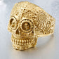 skull ring men stainless steel Hip-hop retro punk personality biker jewelry