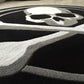 skull Round carpet trend personality black and white living room sofa bed bedroom