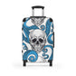 Gothic skull Suitcases, Halloween skeleton skull luggage suitcase