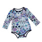 Newborn Baby Jumpsuit Rompers Boys Girls Long Sleeve Cotton Skull Cartoon Party Clothing Overalls Halloween Outfits Infant 0-2T