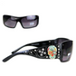 Montana West Sugar Skull Collection Sunglasses Black/Multicol
