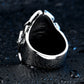 good detail factory price men punk skull ring stainless steel fashion jewelry