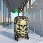 Gothic skull Suitcases, Halloween skull grim reaper suitcase luggage