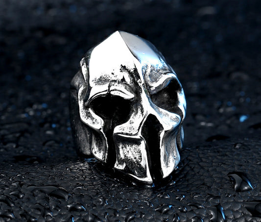 good detail factory price men punk skull ring stainless steel fashion jewelry