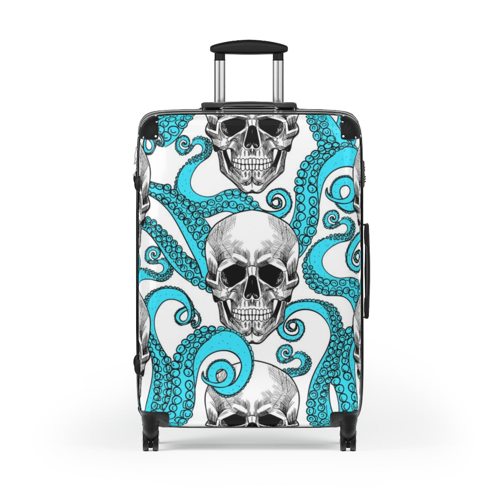 Gothic skull Suitcases luggages, awesome skull suitcase luggage, skeleton Halloween Christmas skull luggage suitcase