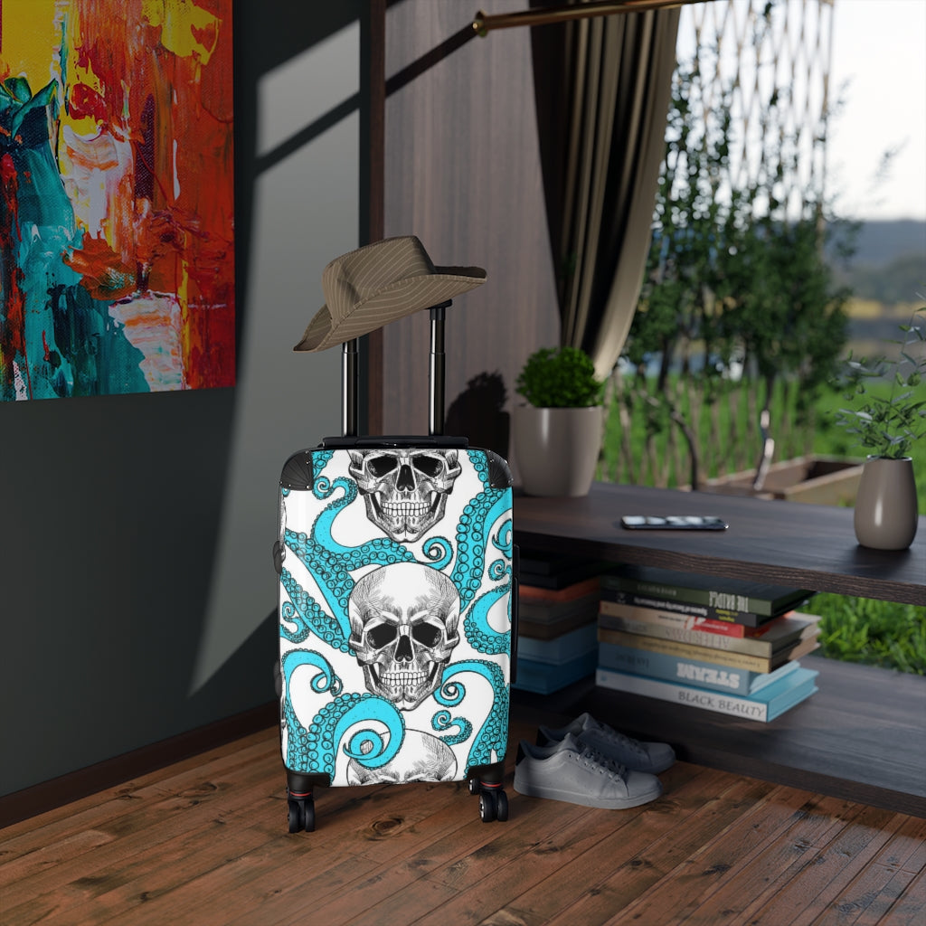 Gothic skull Suitcases luggages, awesome skull suitcase luggage, skeleton Halloween Christmas skull luggage suitcase