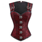 Steampunk Corset and Bustier Red Brocade Sexy Cupless Vest Corset Gothic Waist Corsets Steel Boned Cosplay Clothing