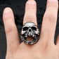 devil punk skull ring stainless steel vintage ring for men titanium steel jewelry