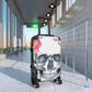 Grim reaper skull Suitcases, Halloween gothic skull suitcase luggage, day of the dead suitcase luggage