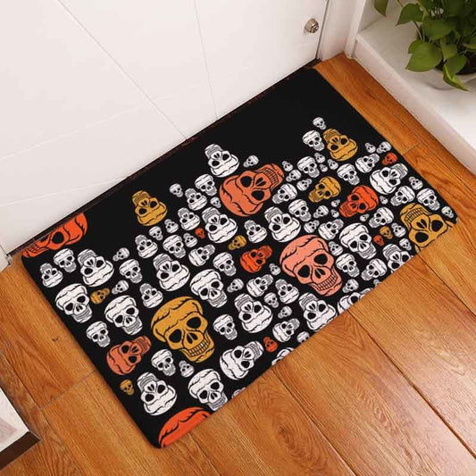 Door Mat Halloween Skull Cartoon Carpet Bedroom Rug Decorative