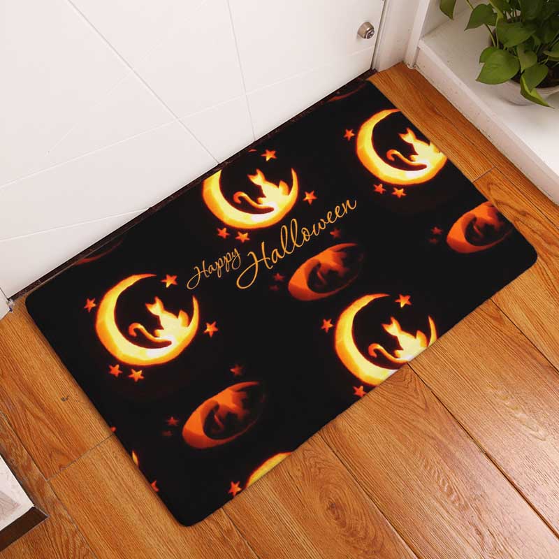 Door Mat Halloween Skull Cartoon Carpet Bedroom Rug Decorative