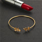 4pcs/1set Punk Bracelet Simple Geometric Leaf Knot Metal Chain Bracelet Bohemian Retro Bracelet Jewelry Accessories 6115
