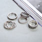 Bohemia Style 8pcs/set Antique Silver Rings Classic Pattern Flower Carving RING WOMEN Tribal Knuckle Ring Jewelry