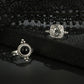Bohemian Black Rhinestone Crown Horn Rings Set for Women Geometric Crystal Knuckle Midi Ring Boho Jewelry Anillos 6390